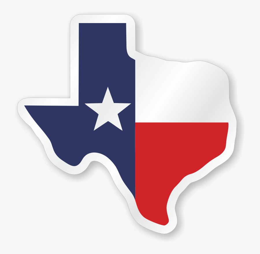 Texas Flag Hard Hat Decals - State Of Texas, Transparent Clipart