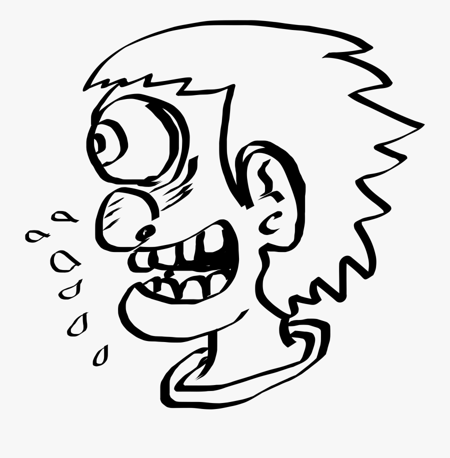 Freehand Crazy Man Big - Crazy Man Clip Art, Transparent Clipart