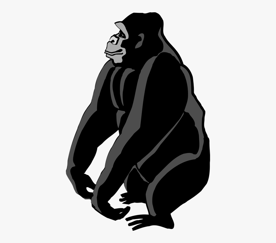Cool Clipart Gorilla - Free Clip Art Gorilla Logo, Transparent Clipart