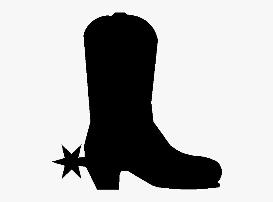 Cowboy Boot Clip Art - Black Cowboy Boot Clipart, Transparent Clipart