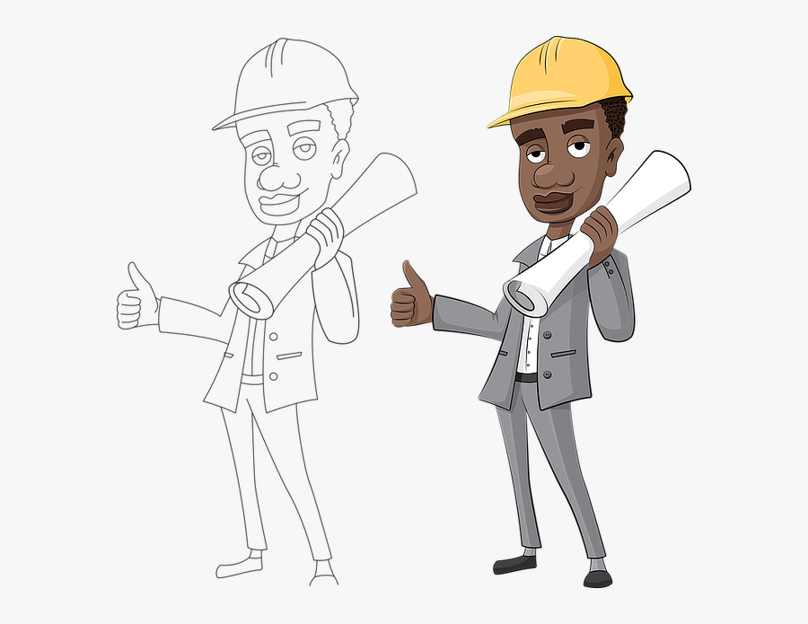 Architect Person Easy Drawing, Transparent Clipart