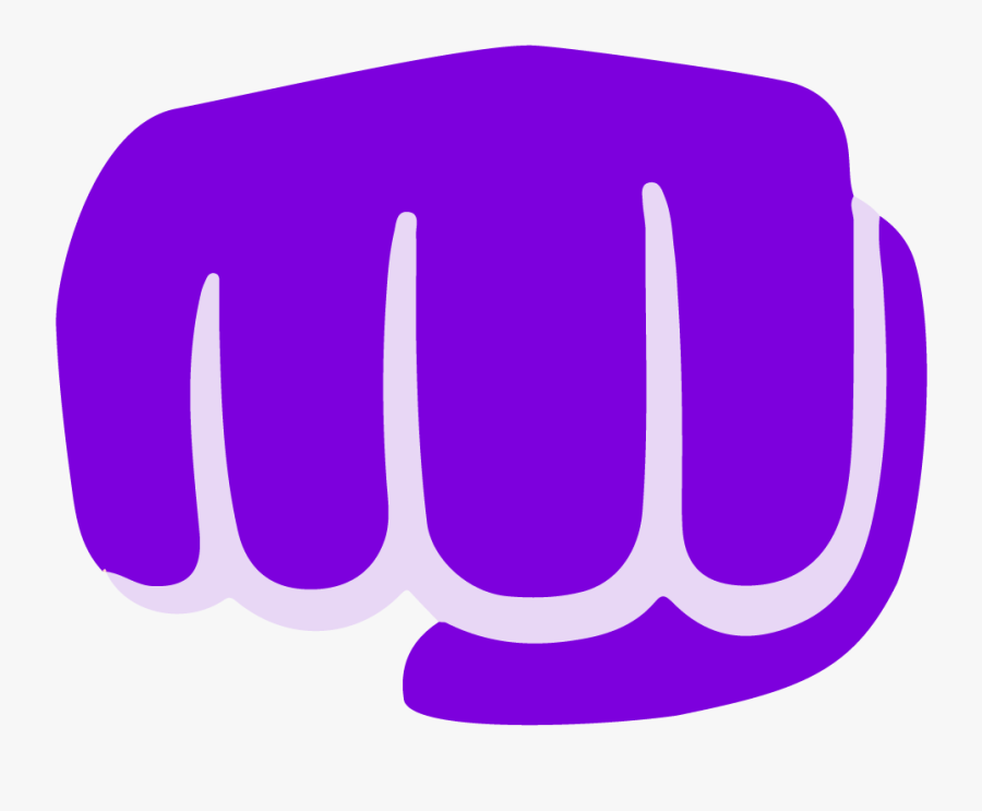 Purple Fist Bump Clipart , Png Download, Transparent Clipart