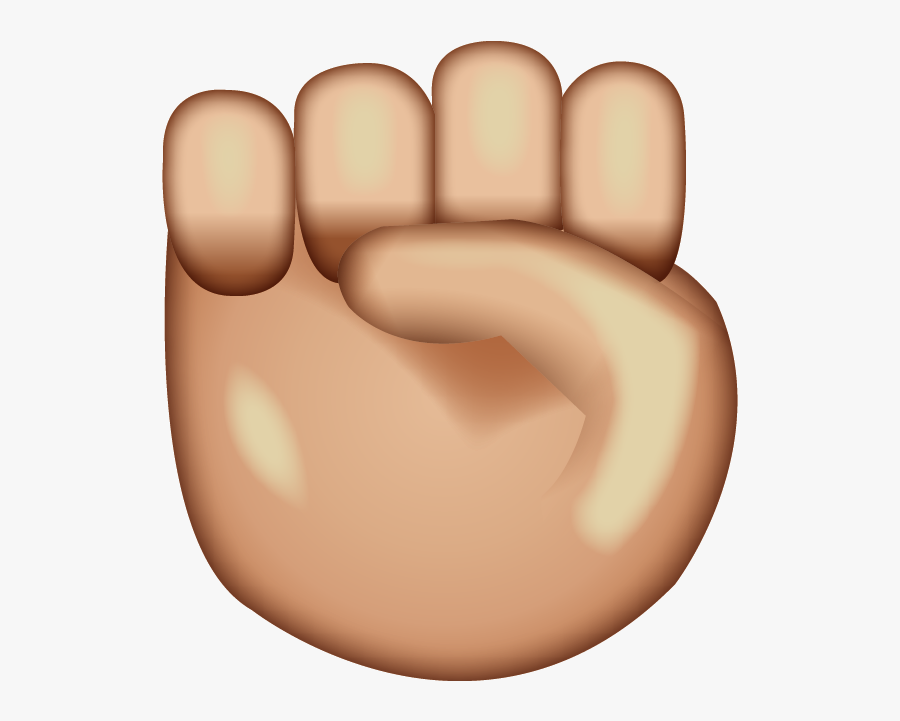 Raised Fist Emoji, Transparent Clipart