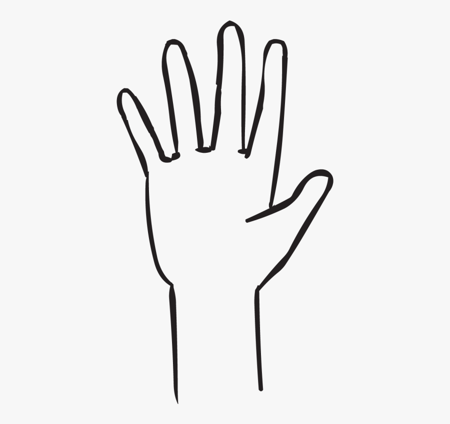 One Hand With Outstretched Fingers, As Seen In Fist, Transparent Clipart