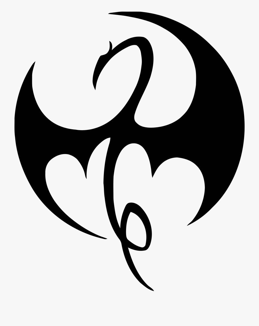 Marvel Iron Fist Logo, Transparent Clipart