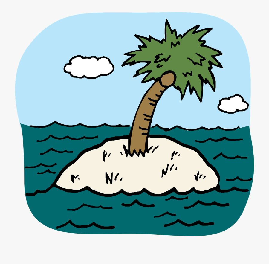 Free Vector Desert Isle Clip Art - Isle Clipart, Transparent Clipart