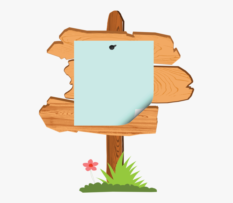 Transparent Wood Clipart - Wood Signage Clipart, Transparent Clipart