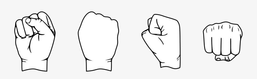 Draw A Punch Hand, Transparent Clipart