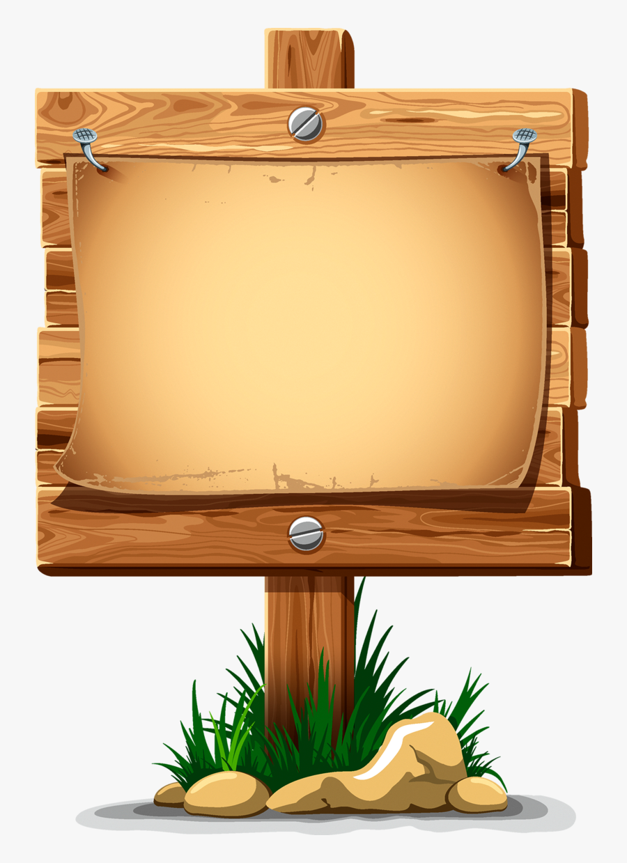 Transparent Wooden Board Clipart - Wood Signage Clipart Png, Transparent Clipart