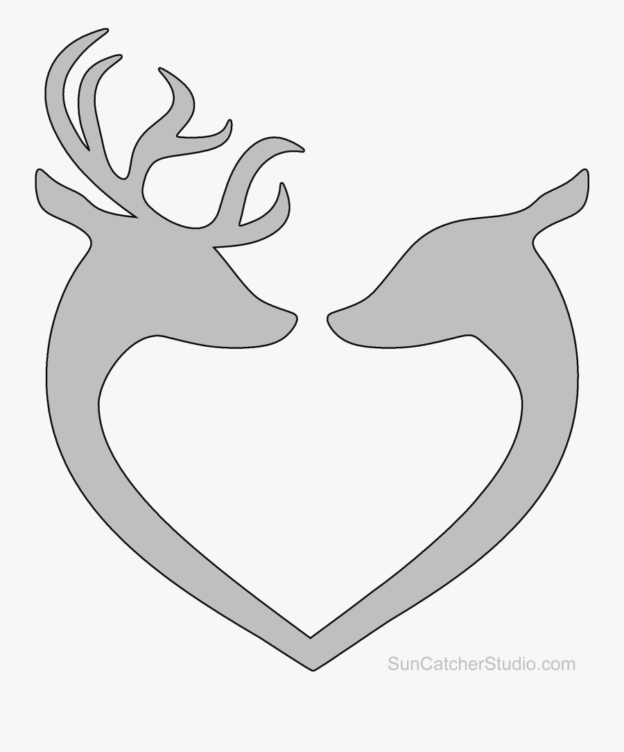 Heart Antlers Clip Art, Transparent Clipart