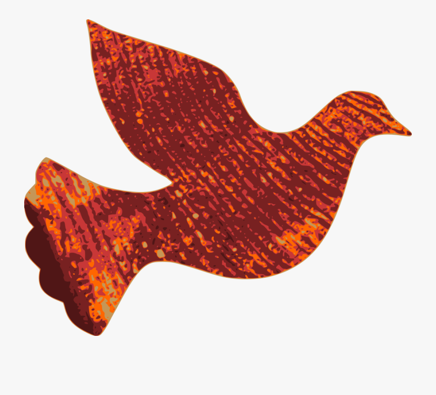 Dove Out Of Wood Svg Clip Arts - Peace Dove Template, Transparent Clipart