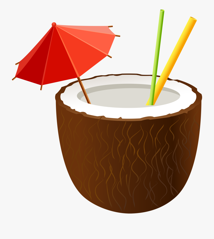 Coconut Cocktail Png Clip Art Image, Transparent Clipart