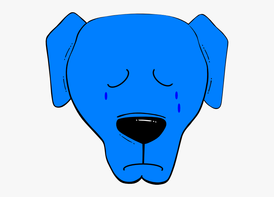 Blue Sad Svg Clip Arts Cute Dog Head Clipart Free Transparent Clipart Clipartkey