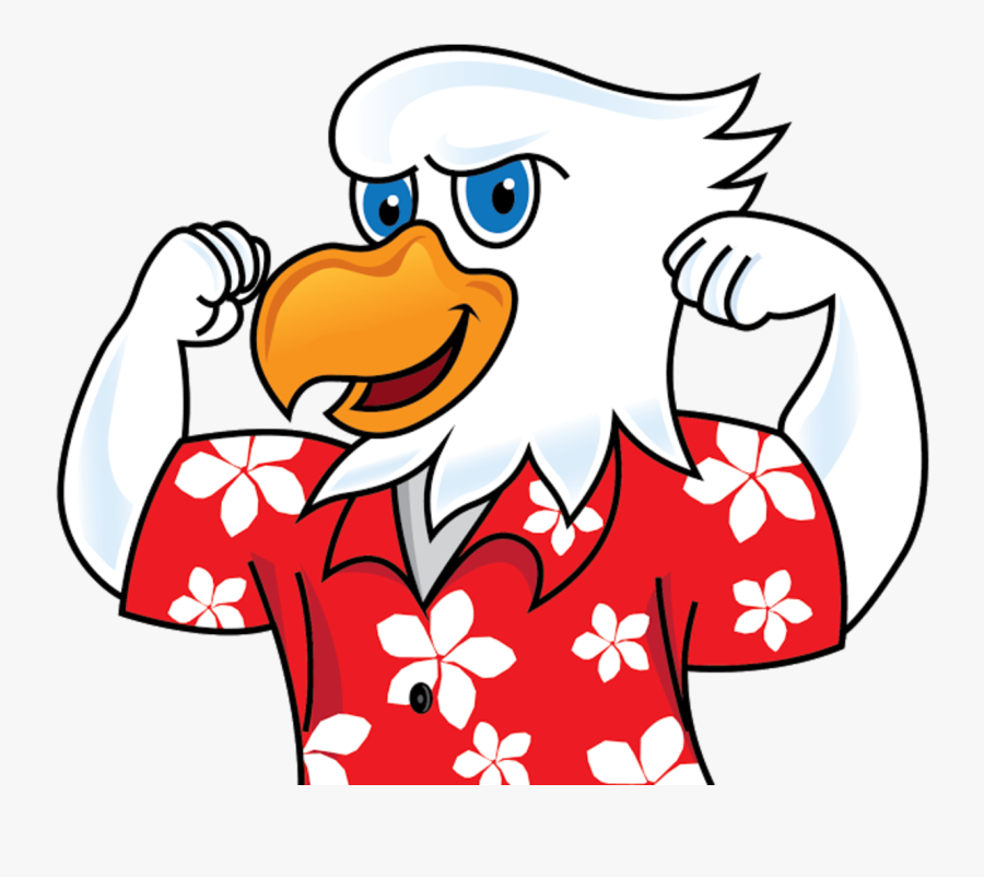 Hawaiian Eagle - Cartoon, Transparent Clipart