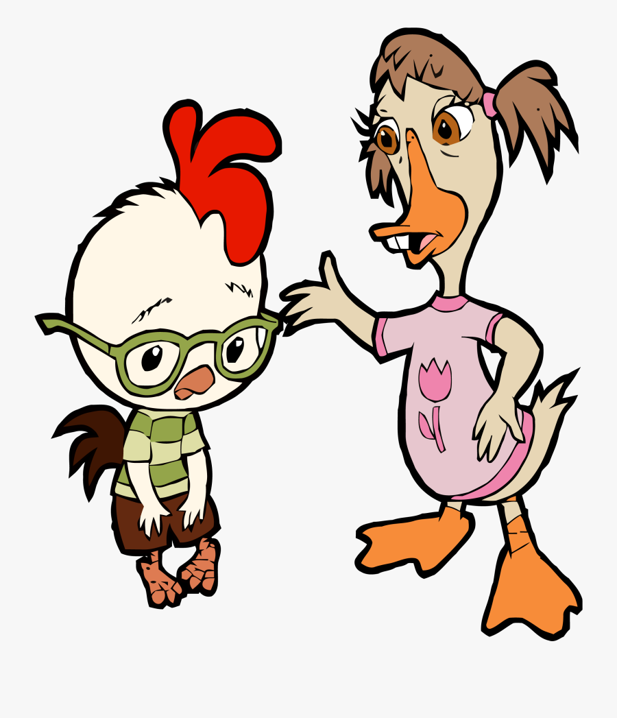 Chicken Little Abby Mallard Sad Clipart Png - Chicken Little And Abby Mallard Png, Transparent Clipart