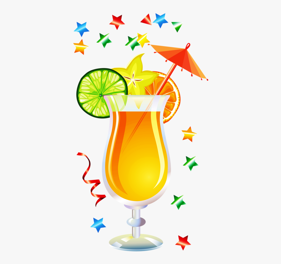 Cocktail Juice Drink Clip Art - Bebida Havaiana Png, Transparent Clipart