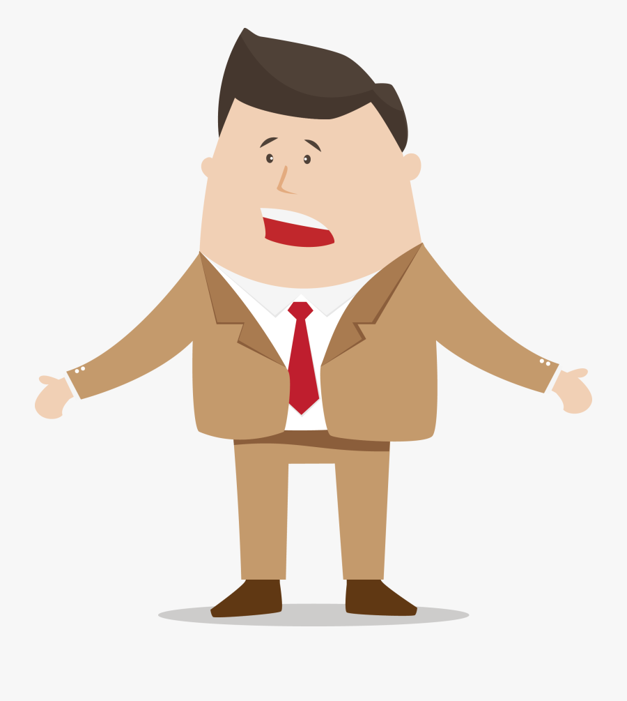 Sad Clipart Business Man - Clip Art Man Transparent, Transparent Clipart