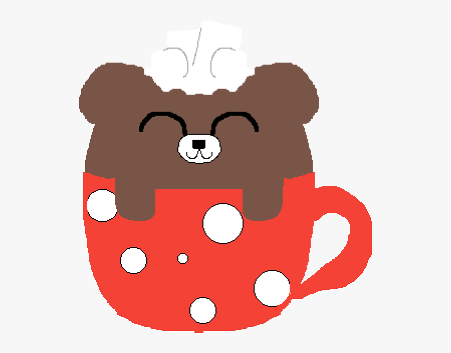 Hot Chocolate Bear Squishy, Transparent Clipart