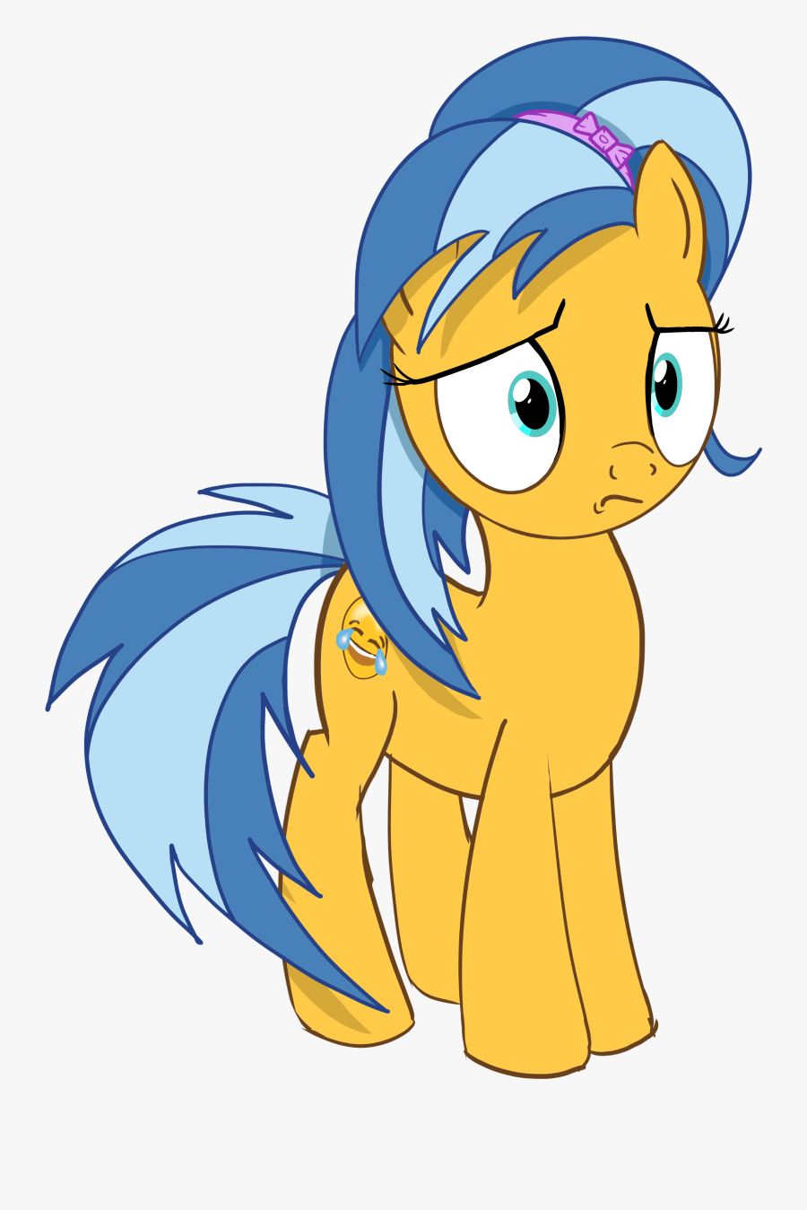 Hoofwaffe, Oc, Oc - Sad Horse Emoji, Transparent Clipart