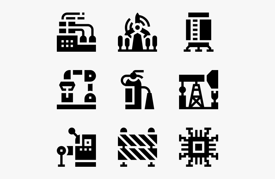 Factory - Travel Icon With Transparent Background, Transparent Clipart