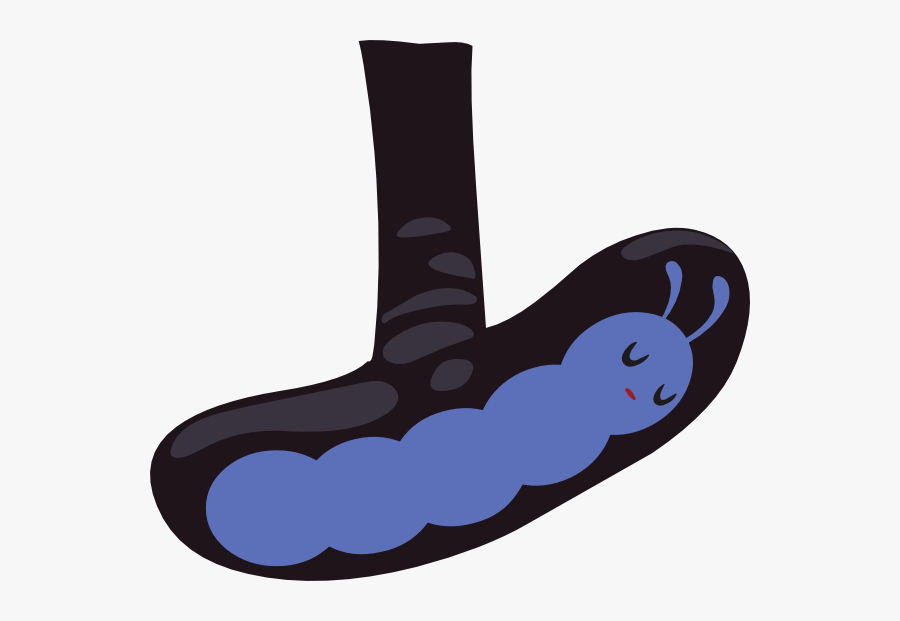 Ilmenskie Ground Caterpillar Clipart - Sock, Transparent Clipart