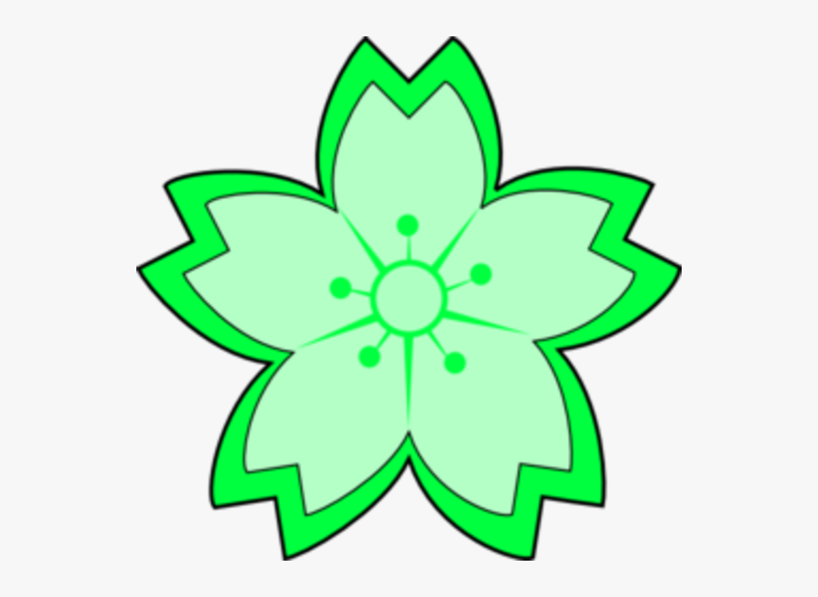 Teal Surf Green Bright Light Sakura Image - Cherry Blossom Tree Clipart, Transparent Clipart