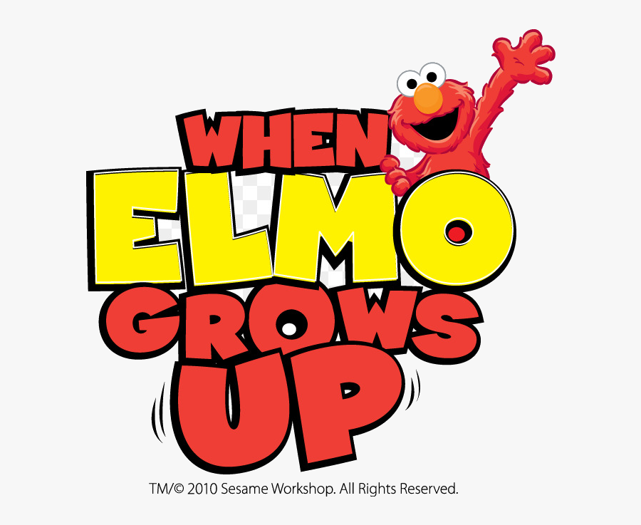 Elmo Clipart Logo Graphic Design Clip Art For Students - Elmo Grows Up, Transparent Clipart