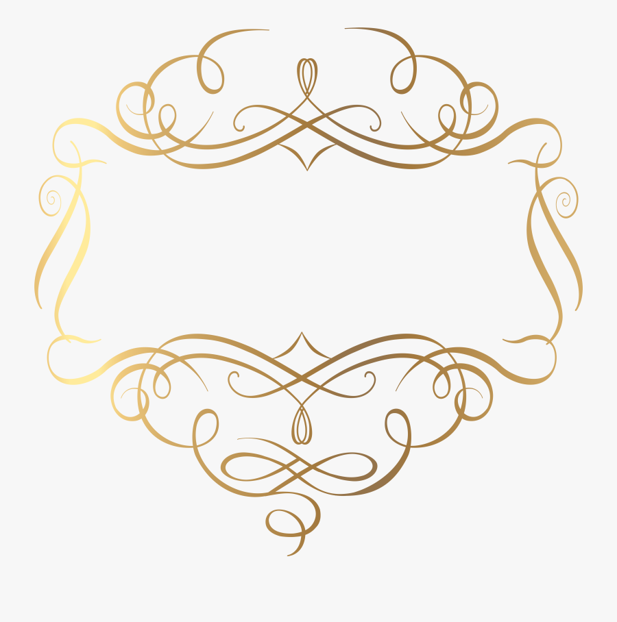 Gold Decoration Png Transparent Clip Art Imageu200b, Transparent Clipart