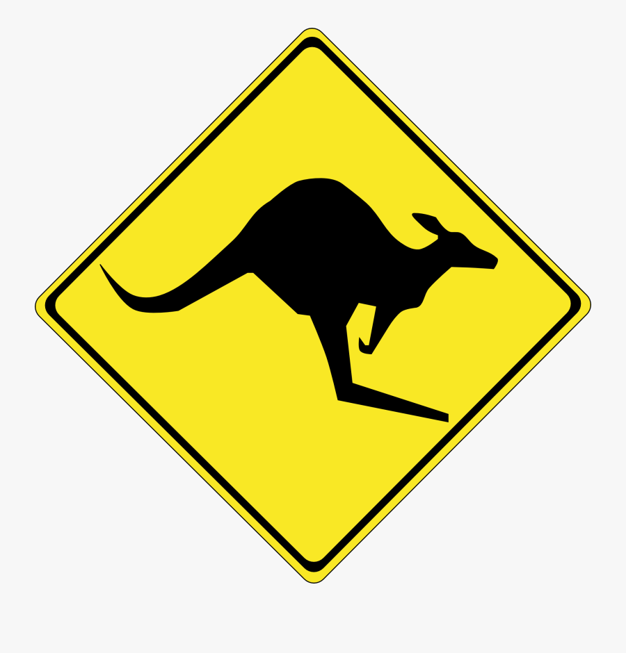 Warning Kangaroos Ahead - Watch Out For Kangaroos, Transparent Clipart