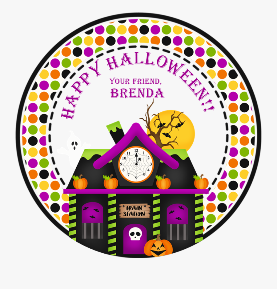 Halloween House Png - Circle, Transparent Clipart