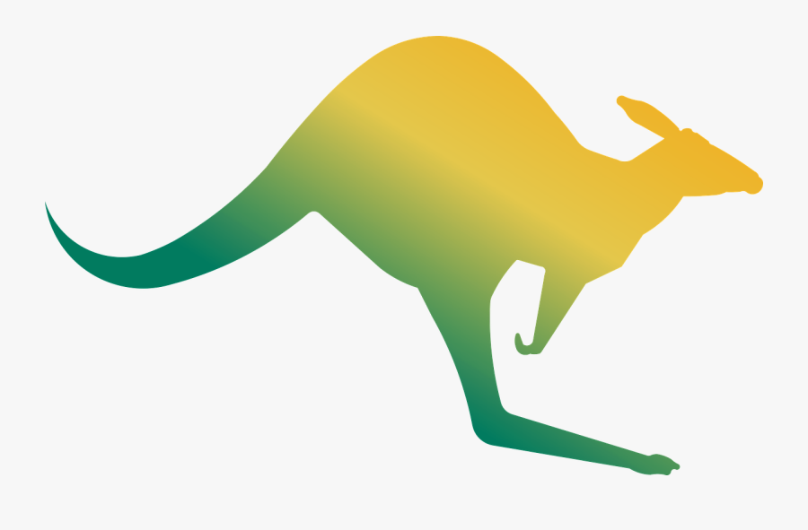 Yellow And Green Kangaroo, Transparent Clipart