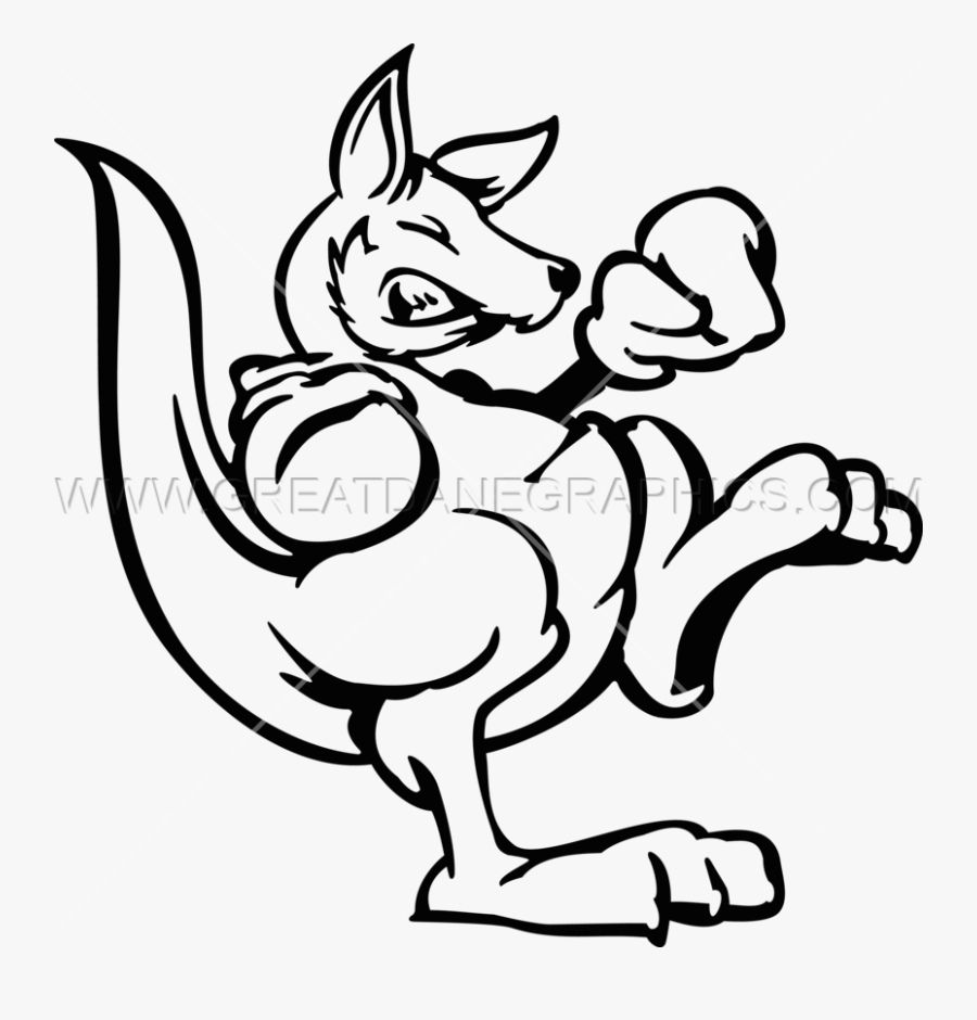 Boxing Kangaroo Drawing Vector Art , Free Transparent Clipart ClipartKey