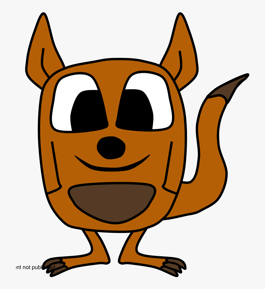 Kangaroo, Big Eyes, Cartoon Animal, Transparent Clipart