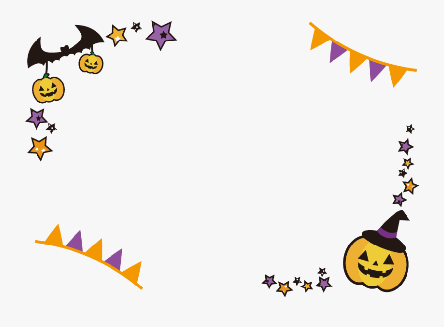 Simple Happy Halloween Transparent Png Frame - Transparent Halloween Frame, Transparent Clipart