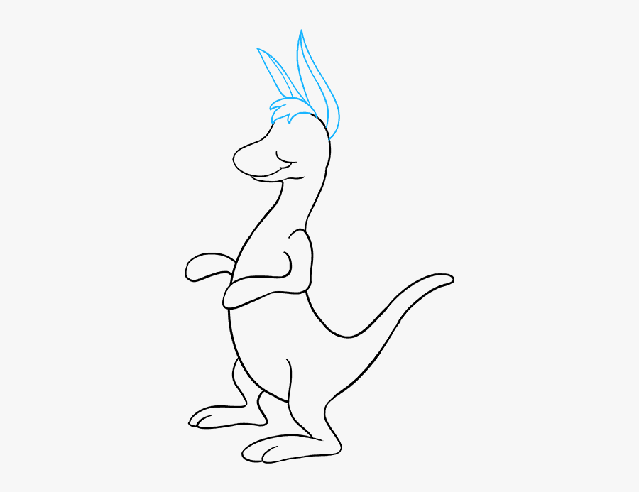 How To Draw Cartoon Kangaroo - Cartoon, Transparent Clipart