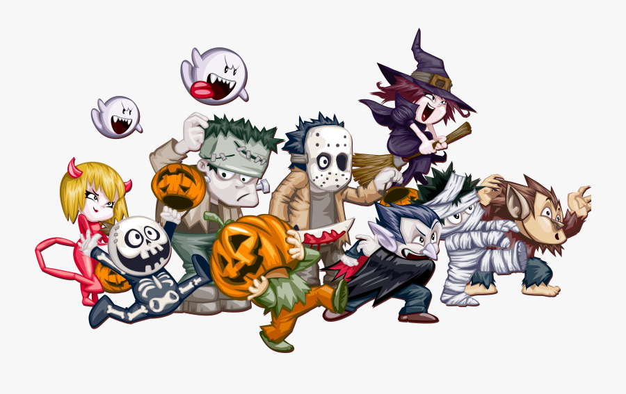 Halloween Ghost Cartoon Festival - Kids Halloween Png, Transparent Clipart