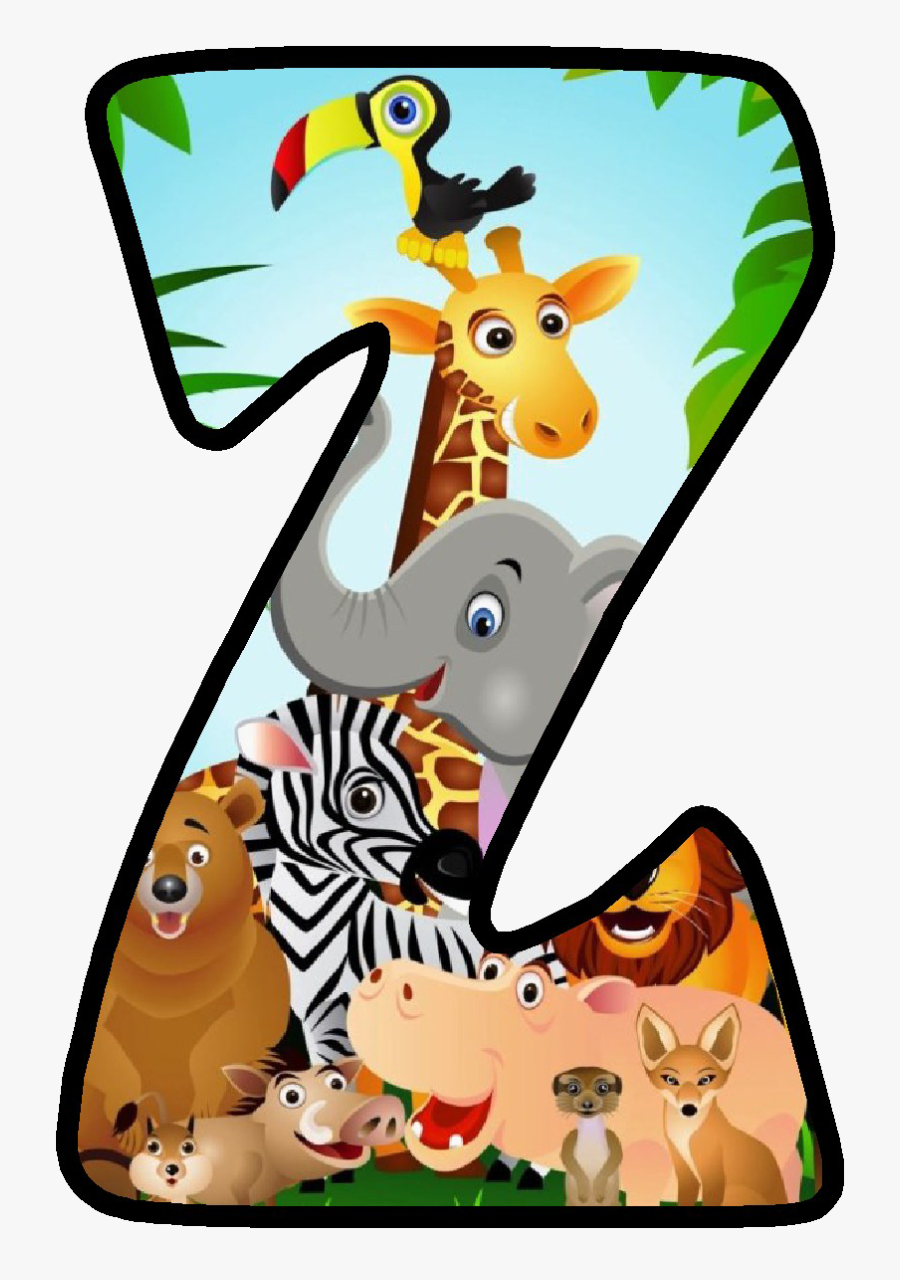 Jungle Safari Transparent Image - Letras De Animales De La Selva, Transparent Clipart