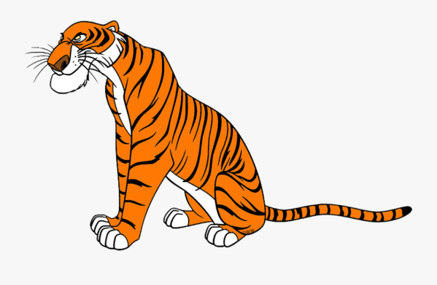 Back To The Jungle Book Clip Art Menu - Jungle Book Characters Shere Khan, Transparent Clipart