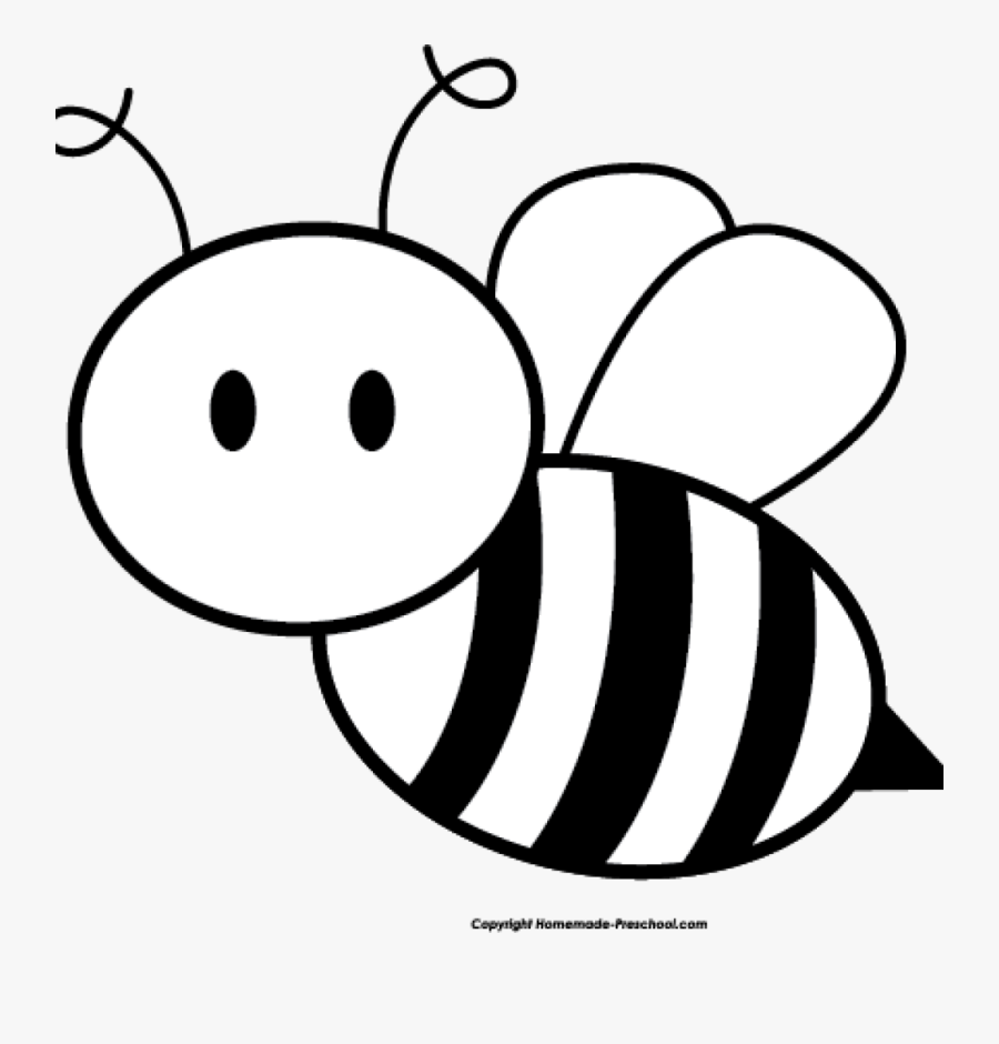 Bee Clipart Black And White Honey Bee Black And White - Honey Bee Black And White, Transparent Clipart