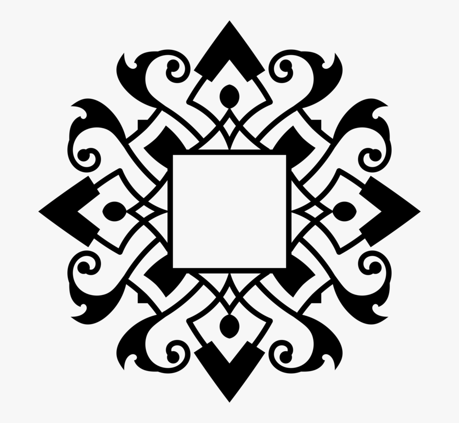 Ornament Line Art Art Deco - Vector Graphics, Transparent Clipart