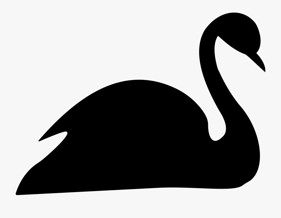 Clipart - Black Swan Clipart, Transparent Clipart