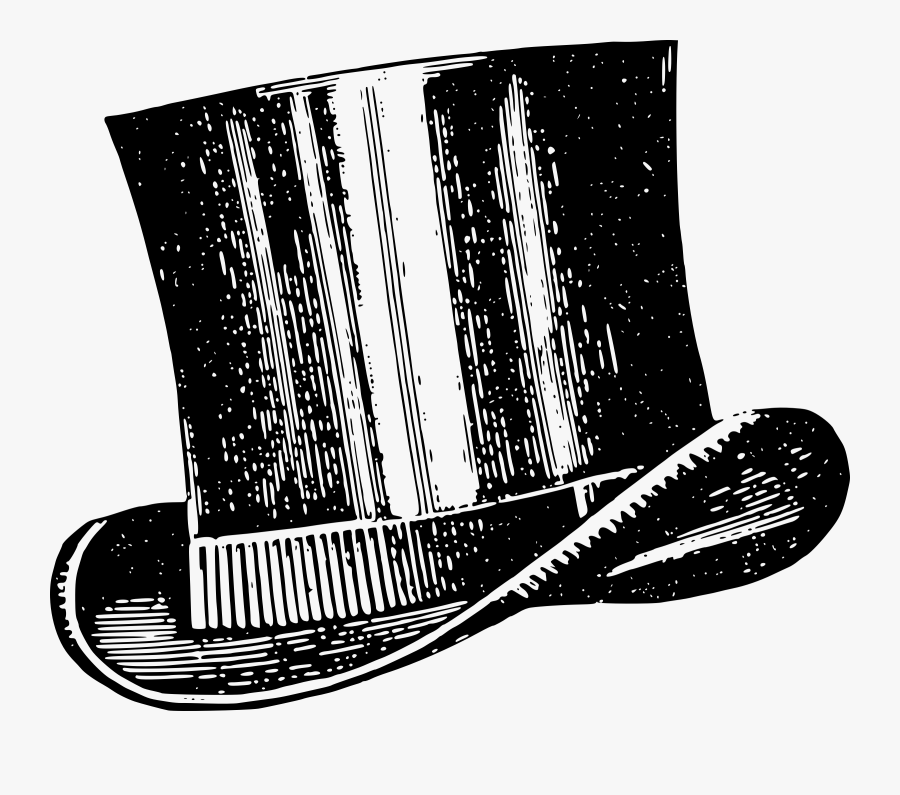 Top Hat Drawing Vintage - Vintage Top Hat Clip Art, Transparent Clipart