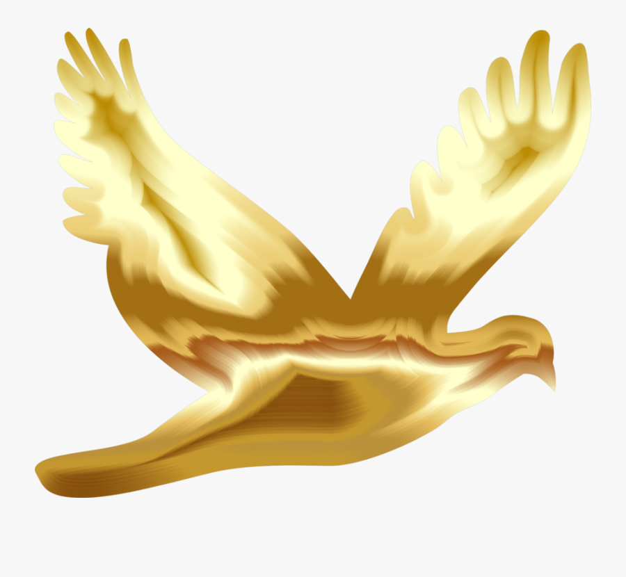 Doves Flying Png - Gold Dove Clipart, Transparent Clipart