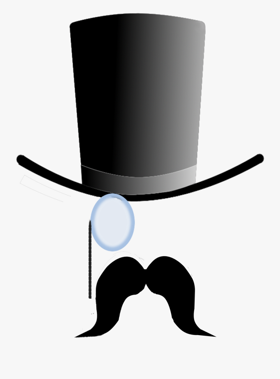 Top Hat Hat And Cartoon Humorous Illustration Clipart - Top Hat And Monocle Transparent, Transparent Clipart