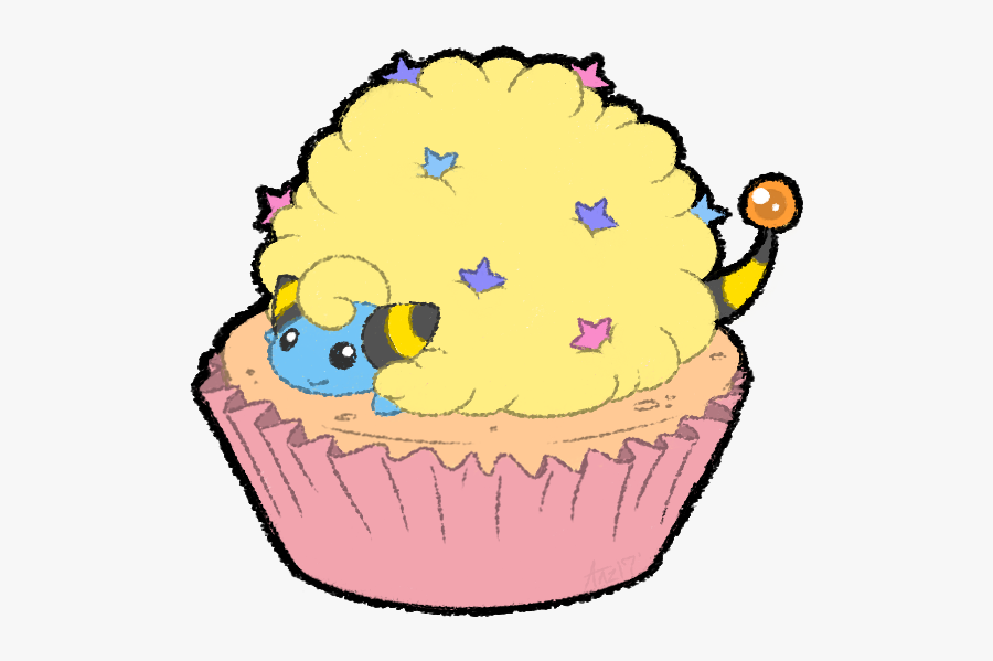 Cake Decorating Supply,baking Cup,cupcake,clip Goods,illustration - Mareep Pokemon, Transparent Clipart