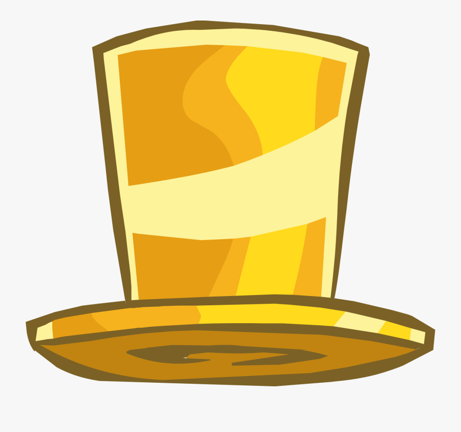 Transparent Tophat Png - Gold Top Hat Clipart, Transparent Clipart