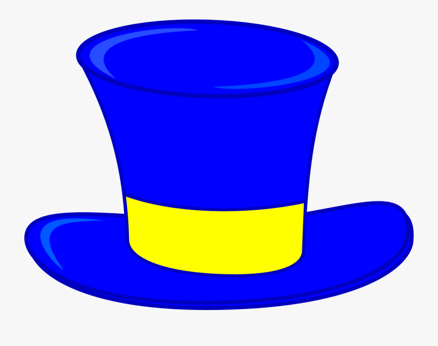 Top Hat Clipart Blue Top Hat Clip Art At Clker Vector - Blue Top Hat Png, Transparent Clipart