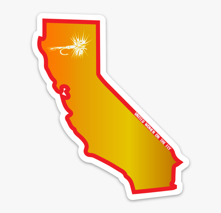 Uwotf California State Sticker, Transparent Clipart