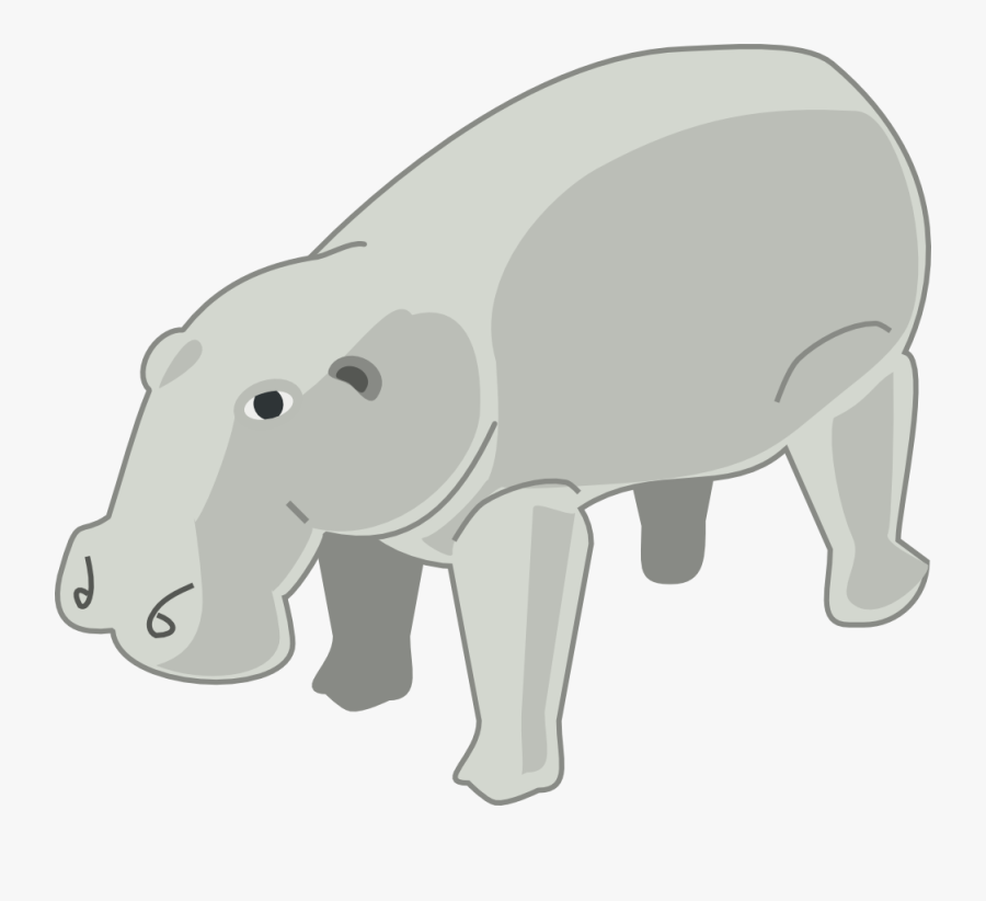Free Vector Hippopotamus Clip Art - Animated Hippopotamus, Transparent Clipart