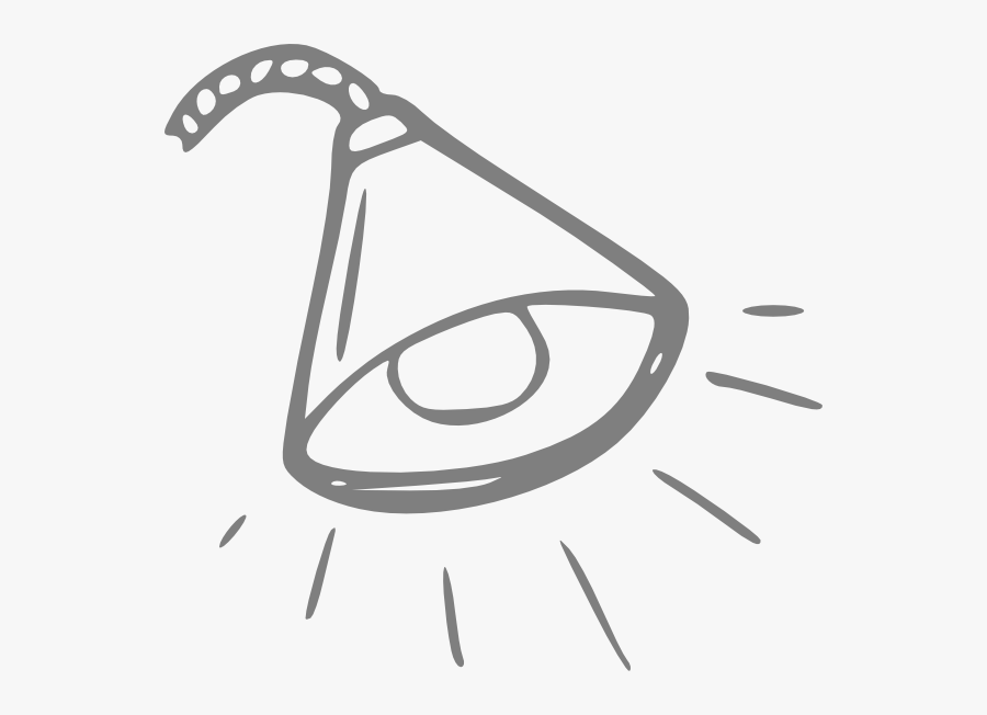 Small Grey Light Svg Clip Arts - Colouring Picture Of A Light, Transparent Clipart